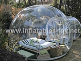 inflatable dome tent for lawn camping with tunnel TY-016