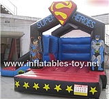 Inflatable Super Heroes Moonwalk Bouncy House,BC-71