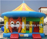 Inflatable Tiger House Moonwalk Bouncer,BC-64