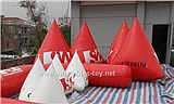 Inflatable Promoting Buoy In Pyramid Shape for Ocean or Lake Advertising