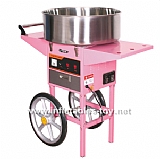 Candy floss machine with cart