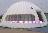 White mobile inflatable igloo tent from manufacture