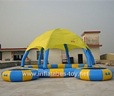 inflatable pool with tent for water balls POOL-2011