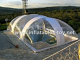 Inflatable Pool Snow Globe Dome Tent