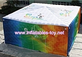 Colorful cube air tent with full printing