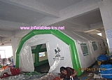 Air tight inflatable emergency military tent