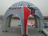 Inflatable spider dome tent for during festivals