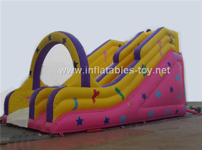 Rainbow inflatable slide,CLI-1022