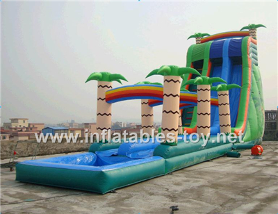 Inflatable palm tree water slide,Waterslide-9