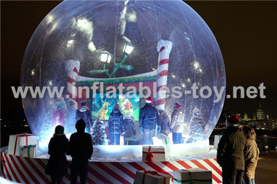 Christmas Decorations Snow Globe with Backdrop