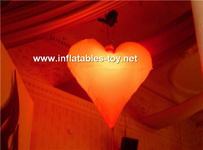 valentines day inflatable heart decoration light