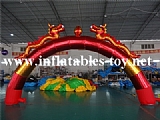 Inflatable Dargon Arch for Chinese Spring Festival Carnival Event,NEW ARC-01