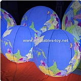 Inflatable Lighting Globe Balloon